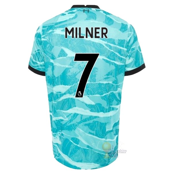 Calcio Maglie NO.7 Milner Away Maglia Liverpool 2020 2021 Blu