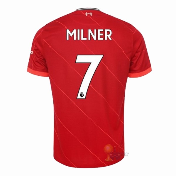 Calcio Maglie NO.7 Milner Home Maglia Liverpool 2021 2022 Rosso
