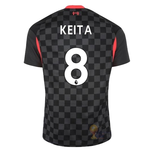 Calcio Maglie NO.8 Keita Terza Maglia Liverpool 2020 2021 Nero