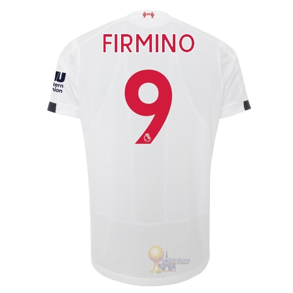Calcio Maglie NO.9 Firmino Away Maglia Liverpool 2019 2020 Bianco