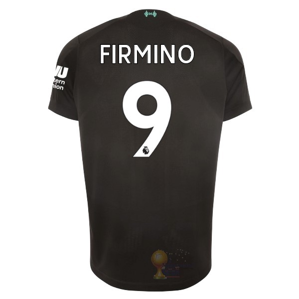 Calcio Maglie NO.9 Firmino Terza Maglia Liverpool 2019 2020 Nero