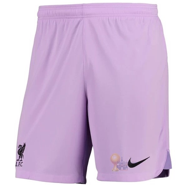 Calcio Maglie Pantaloni Portiere Liverpool 2022 2023 Purpureo