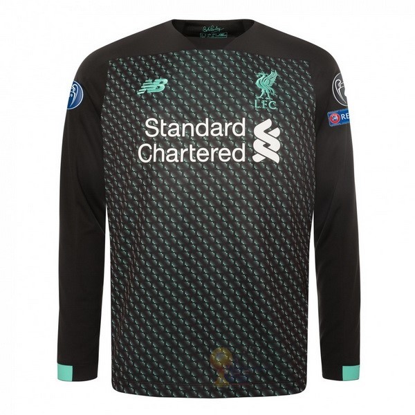 Calcio Maglie Terza Manica lunga Liverpool 2019 2020 Nero