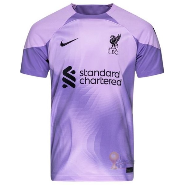 Calcio Maglie Thailandia Maglia Portiere Liverpool 2022 2023 Purpureo