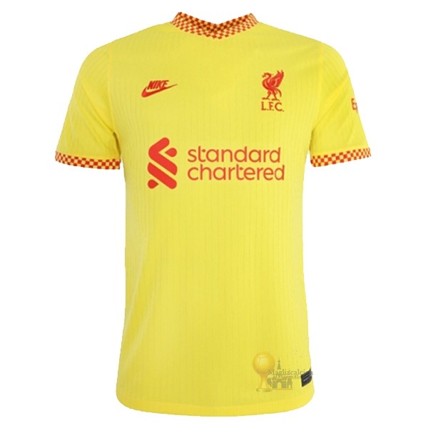 Calcio Maglie Thailandia Terza Maglia Liverpool 2021 2022 Giallo