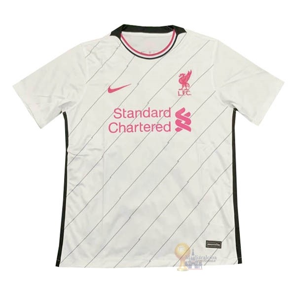 Calcio Maglie concetto Away Maglia Liverpool 2021 2022 Bianco