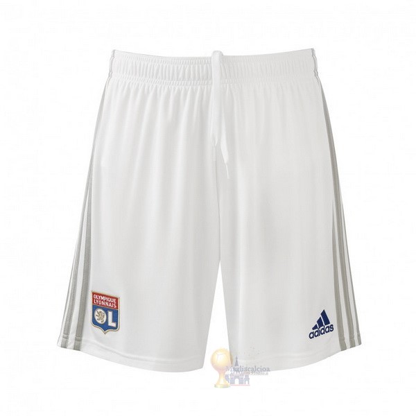 Calcio Maglie Home Pantaloni Lyonnais 2019 2020 Bianco