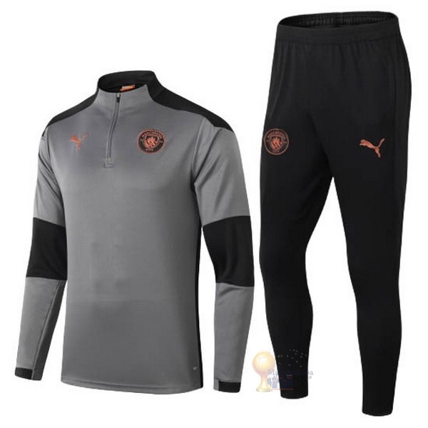 Calcio Maglie Giacca Manchester City 2020 2021 Grigio