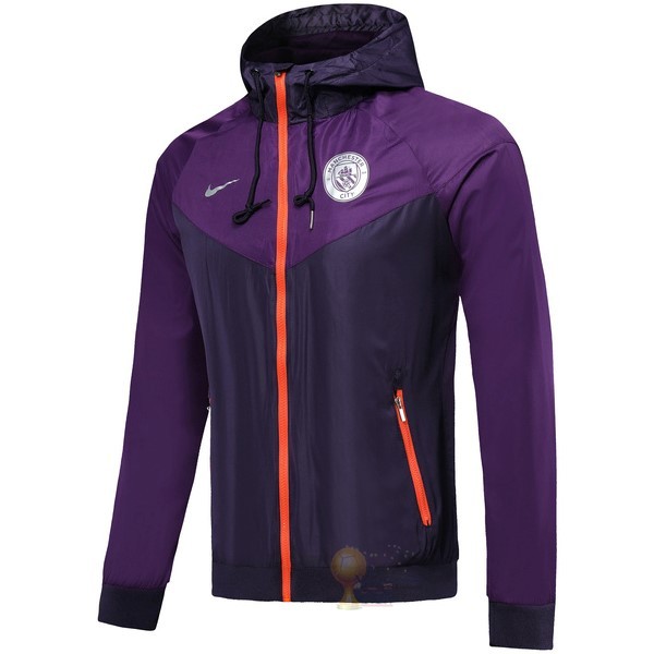 Calcio Maglie Giacca a vento Manchester City 2019 2020 Purpureo