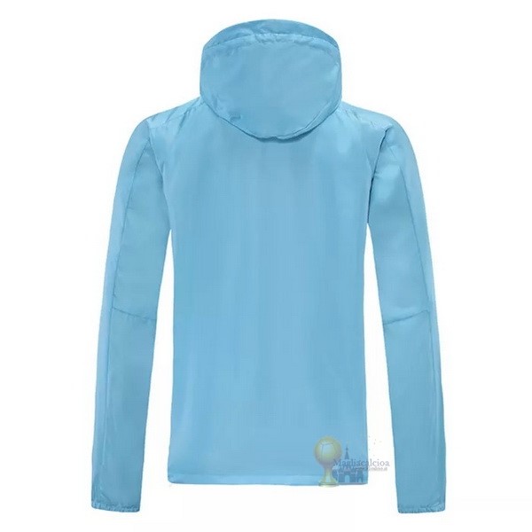 Calcio Maglie Set Completo Giacca a vento Manchester City 2021 2022 Blu Luce