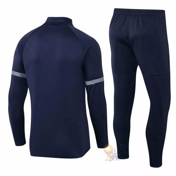 Calcio Maglie Set Completo Giacca a vento Manchester City 2021 2022 Blu Navy