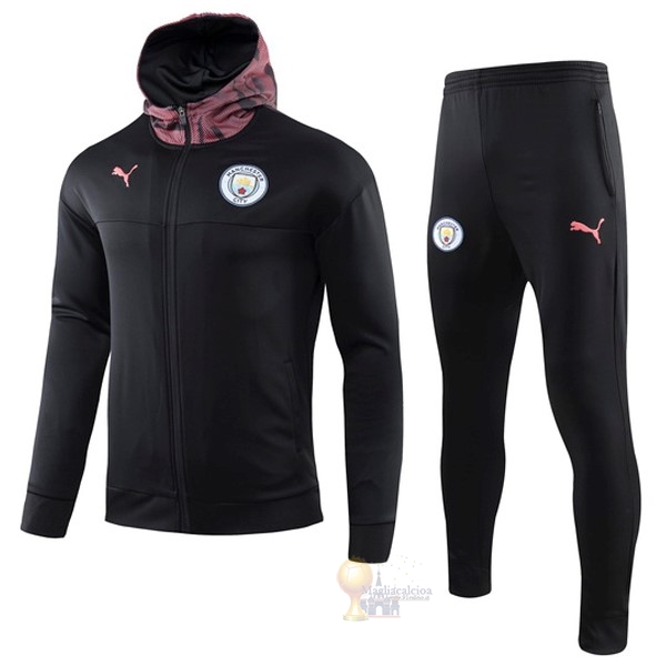 Calcio Maglie Tuta Presentazione Manchester City 2019 2020 Rosa Nero