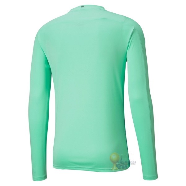 Calcio Maglie Away Manica lunga Portiere Manchester City 2020 2021 Verde