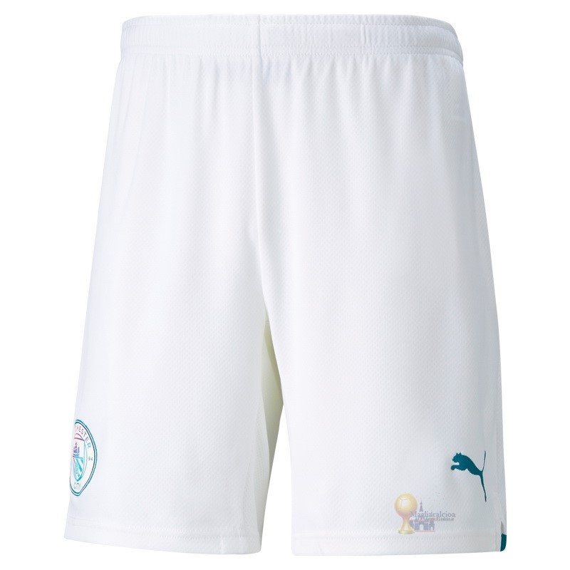 Calcio Maglie Away Pantaloni Manchester City 2021 2022 Bianco