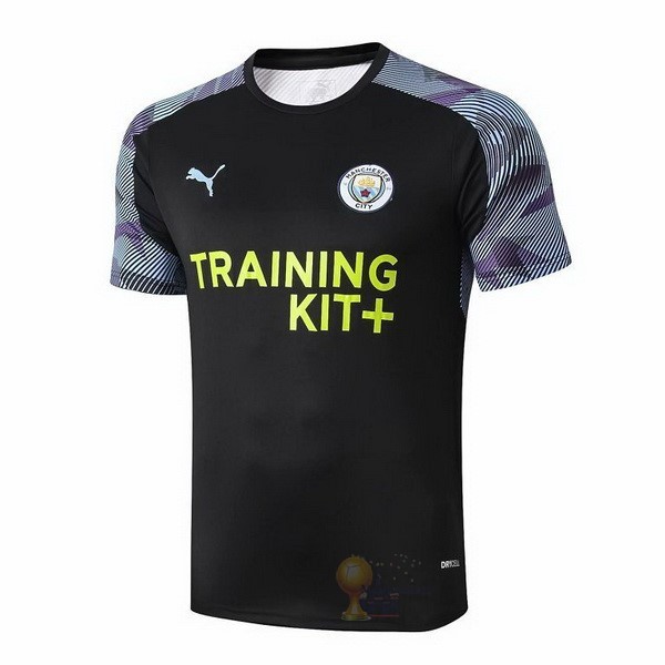 Calcio Maglie Formazione Manchester City 2019 2020 Nero Purpureo