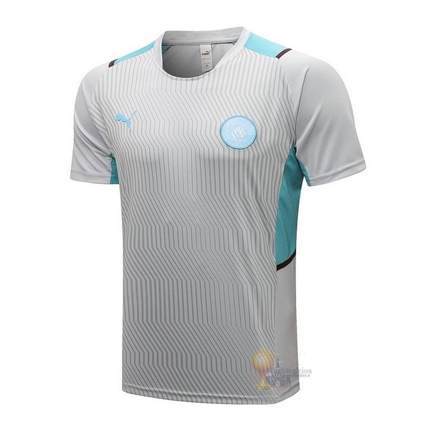Calcio Maglie Formazione Manchester City 2021 2022 Grigio