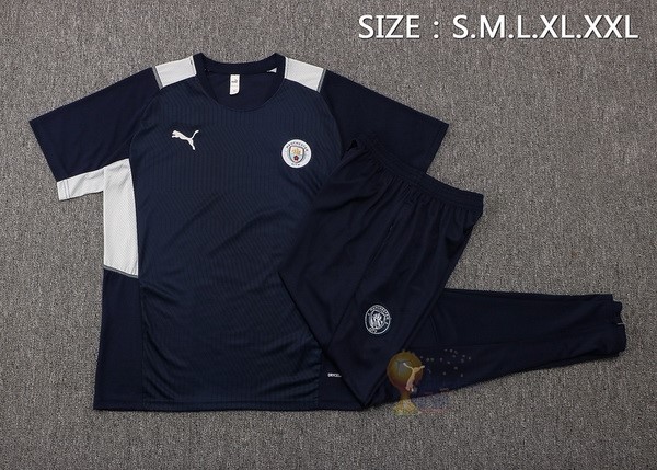 Calcio Maglie Formazione Set Completo Manchester City 2021 2022 Blu