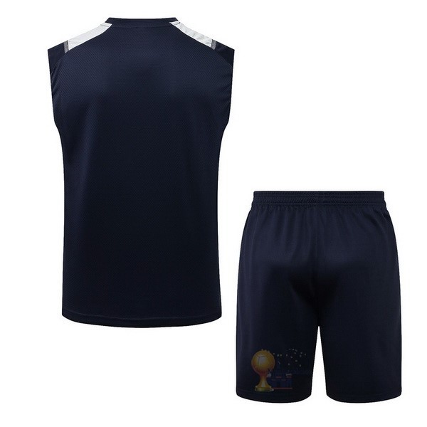 Calcio Maglie Formazione Sin Mangas Set Completo Manchester City 2021 2022 Blu Navy