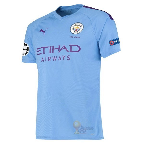 Calcio Maglie Home Maglia Manchester City 2019 2020 Blu