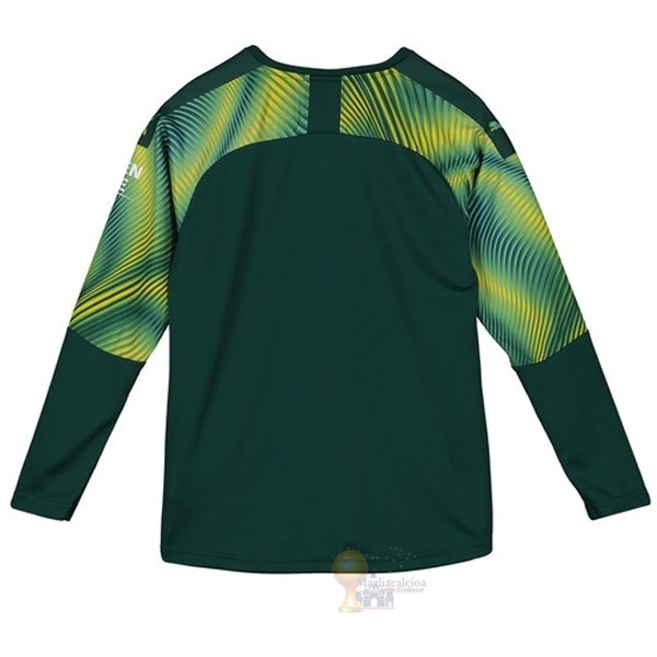 Calcio Maglie Home Manica lunga Portiere Manchester City 2019 2020 Verde