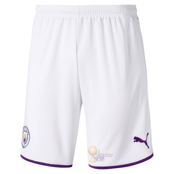 Calcio Maglie Home Pantaloni Manchester City 2019 2020 Bianco