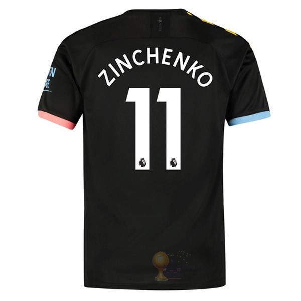Calcio Maglie NO.11 Zinchenko Away Maglia Manchester City 2019 2020 Nero