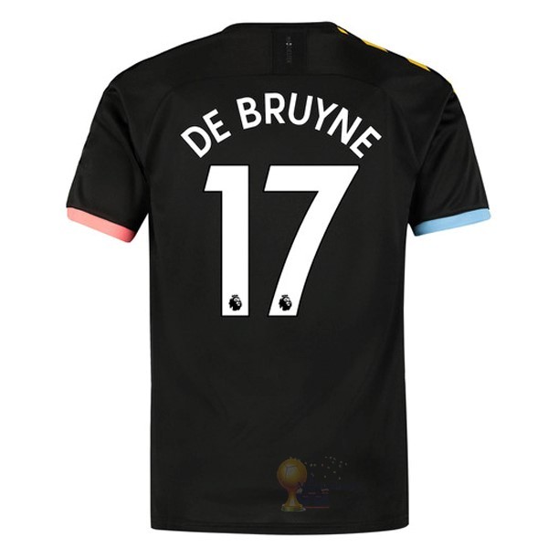 Calcio Maglie NO.17 De Bruyne Away Maglia Manchester City 2019 2020 Nero