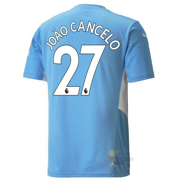 Calcio Maglie NO.27 Cancelo Home Maglia Manchester City 2021 2022 Blu