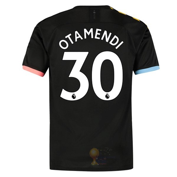 Calcio Maglie NO.30 Otamendi Away Maglia Manchester City 2019 2020 Nero