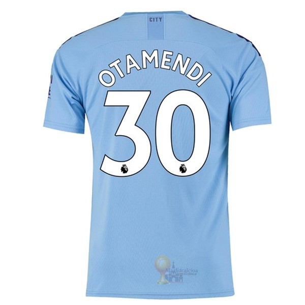Calcio Maglie NO.30 Otamendi Home Maglia Manchester City 2019 2020 Blu