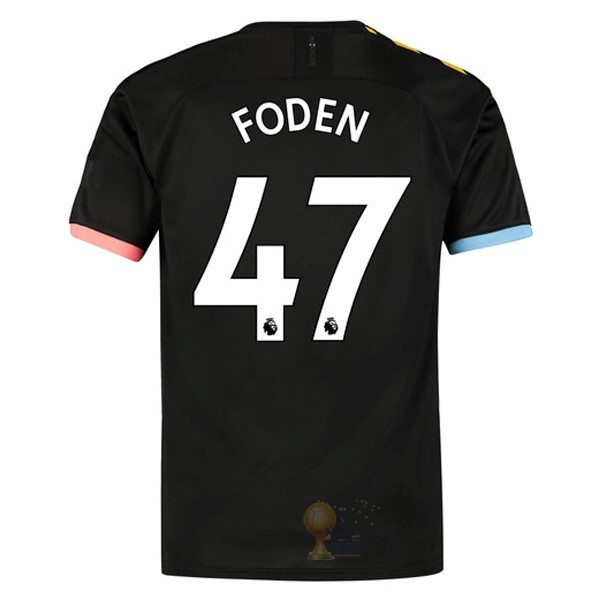 Calcio Maglie NO.47 Foden Away Maglia Manchester City 2019 2020 Nero