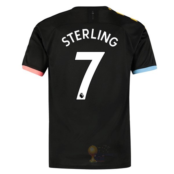 Calcio Maglie NO.7 Sterling Away Maglia Manchester City 2019 2020 Nero