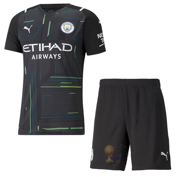 Calcio Maglie Portiere Conjunto De Hombre Manchester City 2021 2022 Nero