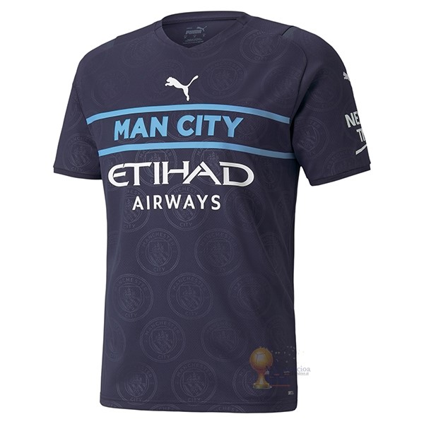 Calcio Maglie Terza Maglia Manchester City 2021 2022 Blu