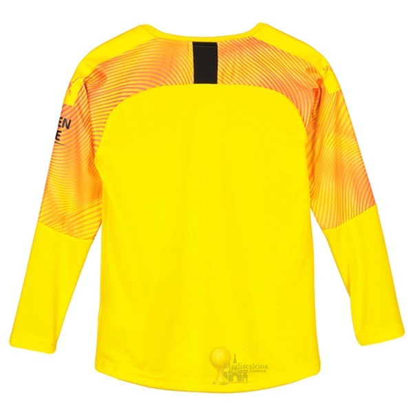 Calcio Maglie Terza Manica lunga Portiere Manchester City 2019 2020 Giallo