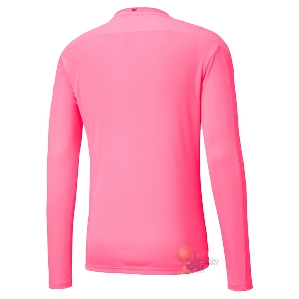 Calcio Maglie Terza Manica lunga Portiere Manchester City 2020 2021 Rosa