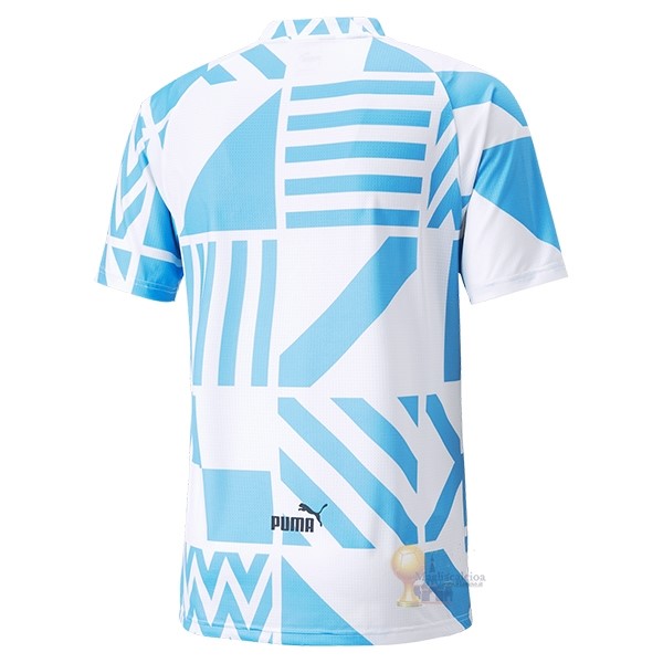 Calcio Maglie Thailandia Antes del Juego Maglia Manchester City 2022 2023 Blu