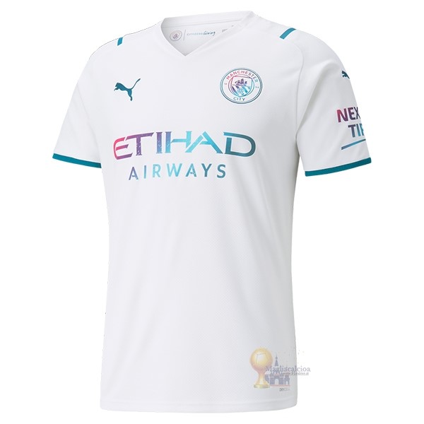 Calcio Maglie Thailandia Away Maglia Manchester City 2021 2022 Bianco