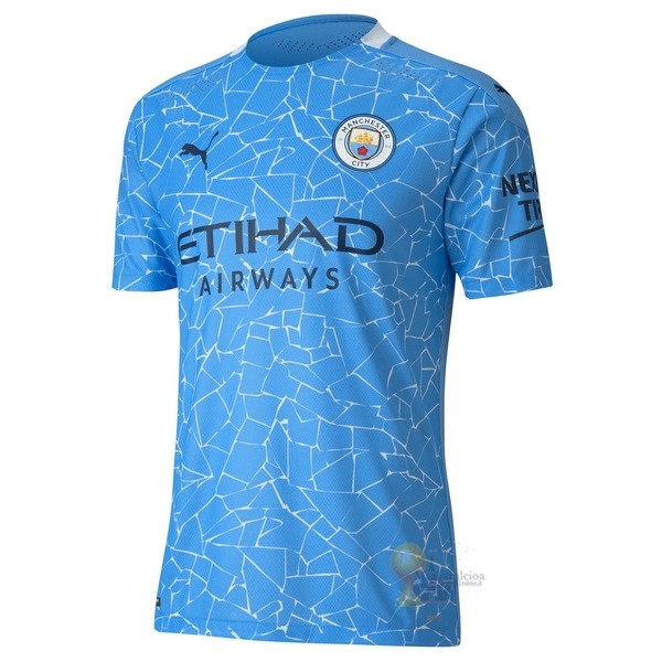 Calcio Maglie Thailandia Home Maglia Manchester City 2020 2021 Blu