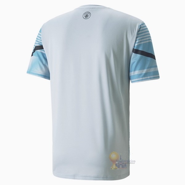 Calcio Maglie Thailandia Previo al partido Maglia Manchester City 2022 2023 Blu
