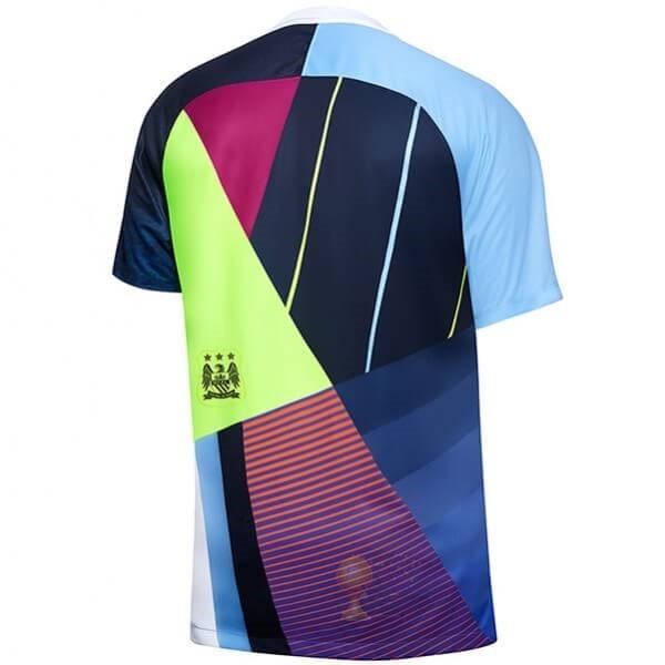 Calcio Maglie Édition commémoroative Maglia Manchester City 2019 2020 Blu Luce