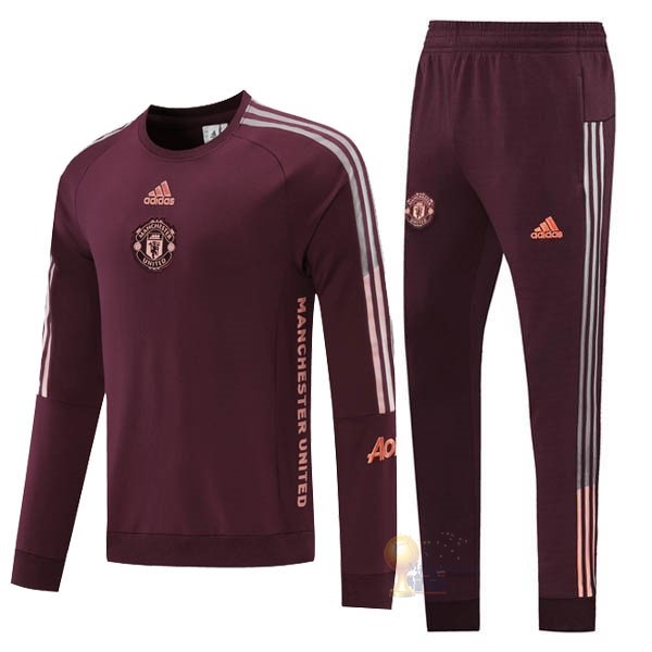 Calcio Maglie Giacca Manchester United 2020 2021 Borgogna