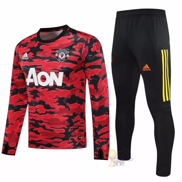 Calcio Maglie Giacca Manchester United 2020 2021 Rosso Nero