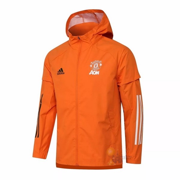 Calcio Maglie Giacca a vento Manchester United 2020 2021 Arancione