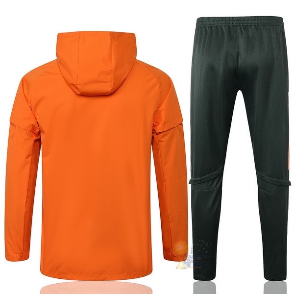 Calcio Maglie Set Completo Giacca a vento Manchester United 2021 2022 Arancione