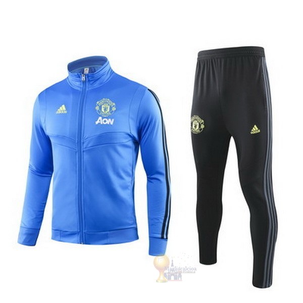 Calcio Maglie Tuta Presentazione Manchester United 2019 2020 Blu Luce