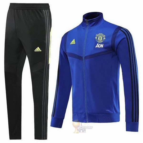 Calcio Maglie Tuta Presentazione Manchester United 2019 2020 Blu Navy