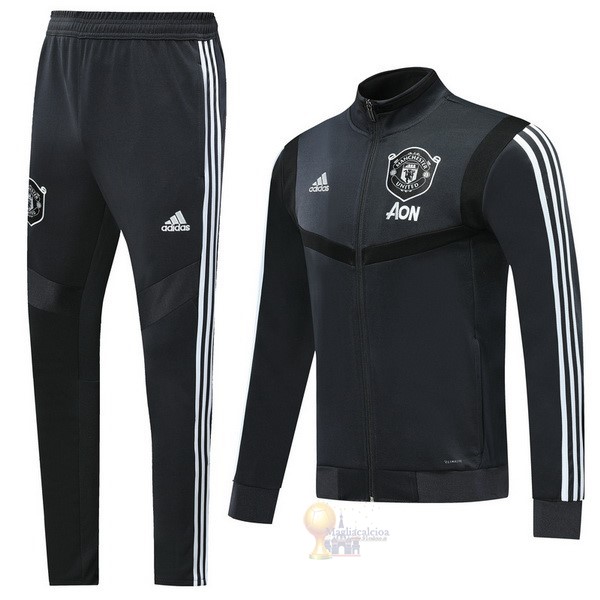 Calcio Maglie Tuta Presentazione Manchester United 2019 2020 Grigio Navy