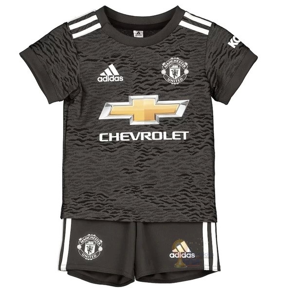 Calcio Maglie Away Conjunto De Bambino Manchester United 2020 2021 Nero