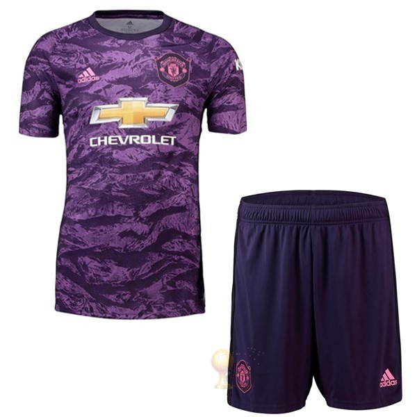 Calcio Maglie Conjunto De Bambino Portiere Manchester United 2019 2020 Purpureo